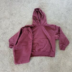 Adidas Maroon Sweatsuit